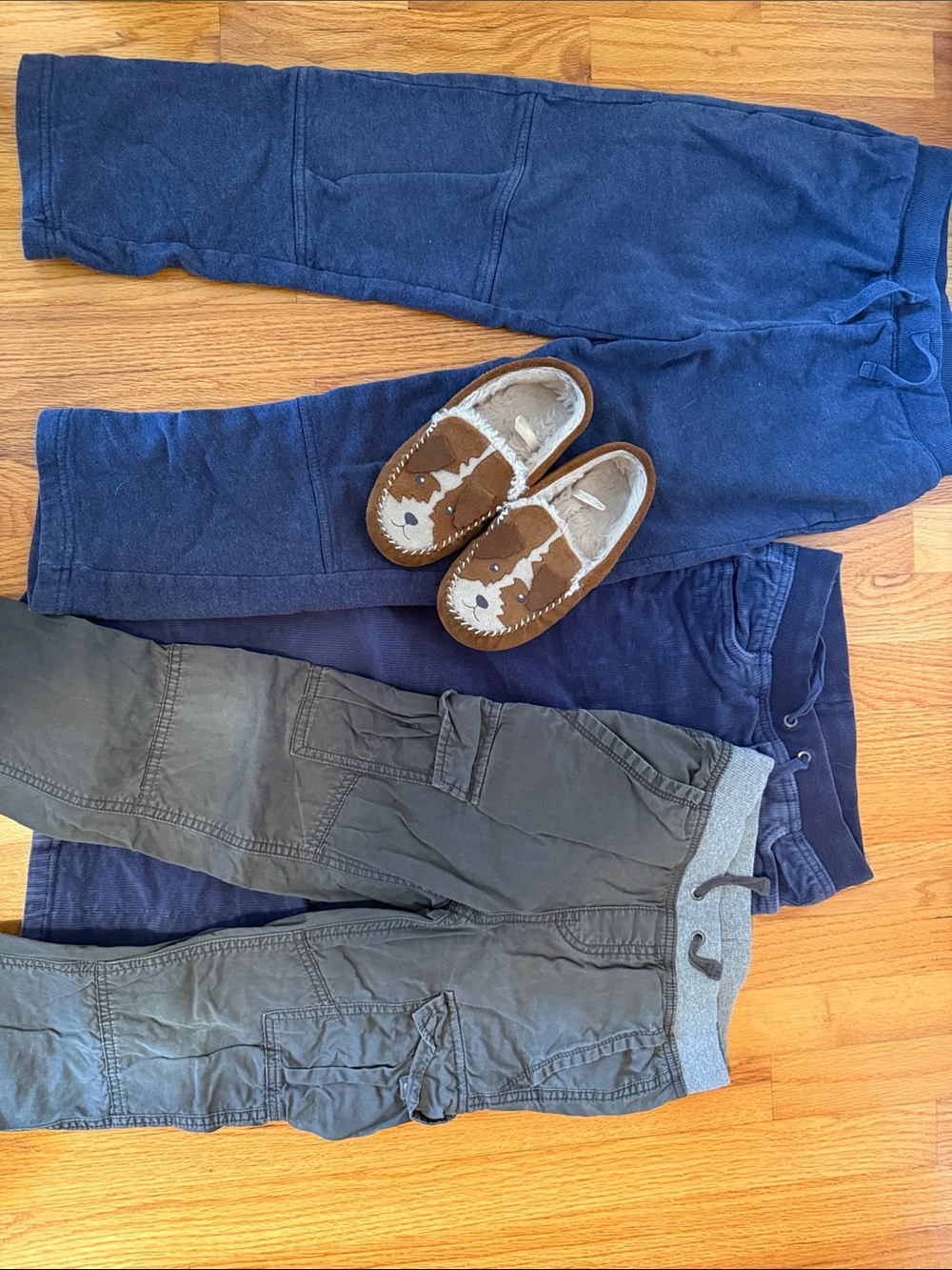 Hanna Andersson Navy and Charcoal Kids Joggers Set